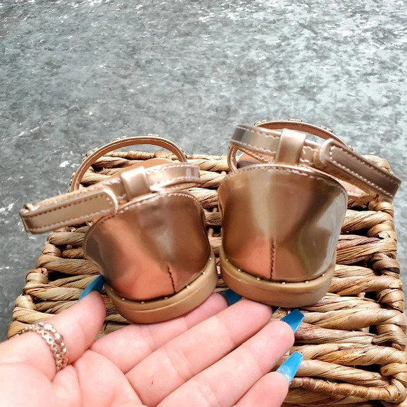 Self Esteem Gold Heart Girl's Sandal - Picture 6 of 6